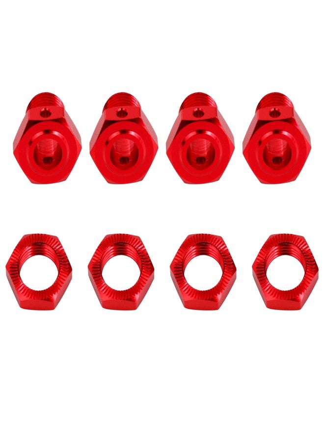 POLANTA 17mm Red Aluminum Wheel Hex Nut Set Upgrade Kit for Arrma 1/8 Typhon 6S 1/7Mojave Felony Infraction Limitless (Red) - Image 5